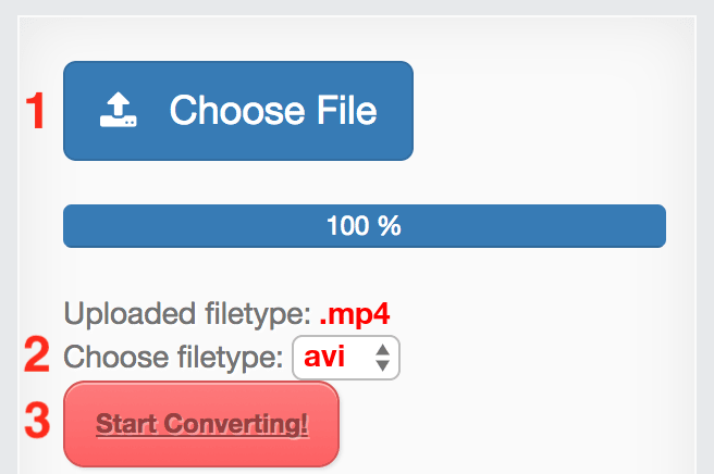 How to convert MP4 files online to AVI